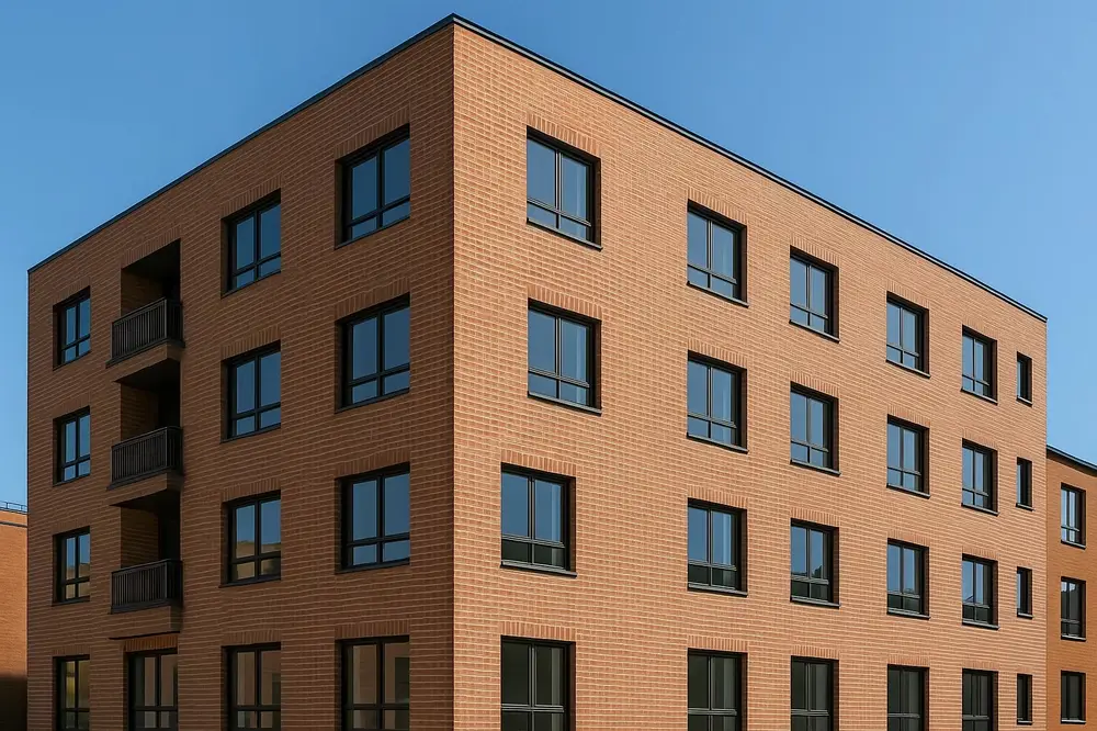 نمای آجری ساختمان