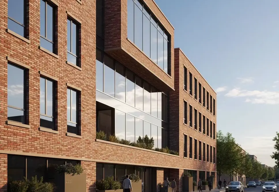 نمای آجری ساختمان