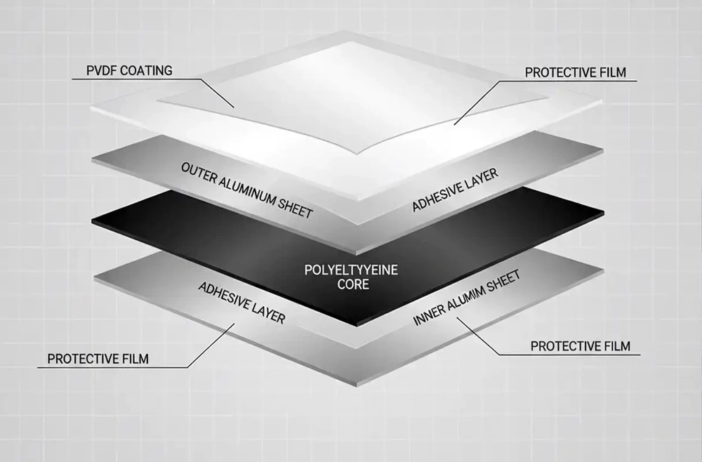 ساختار لایه ای ورق کامپوزیت