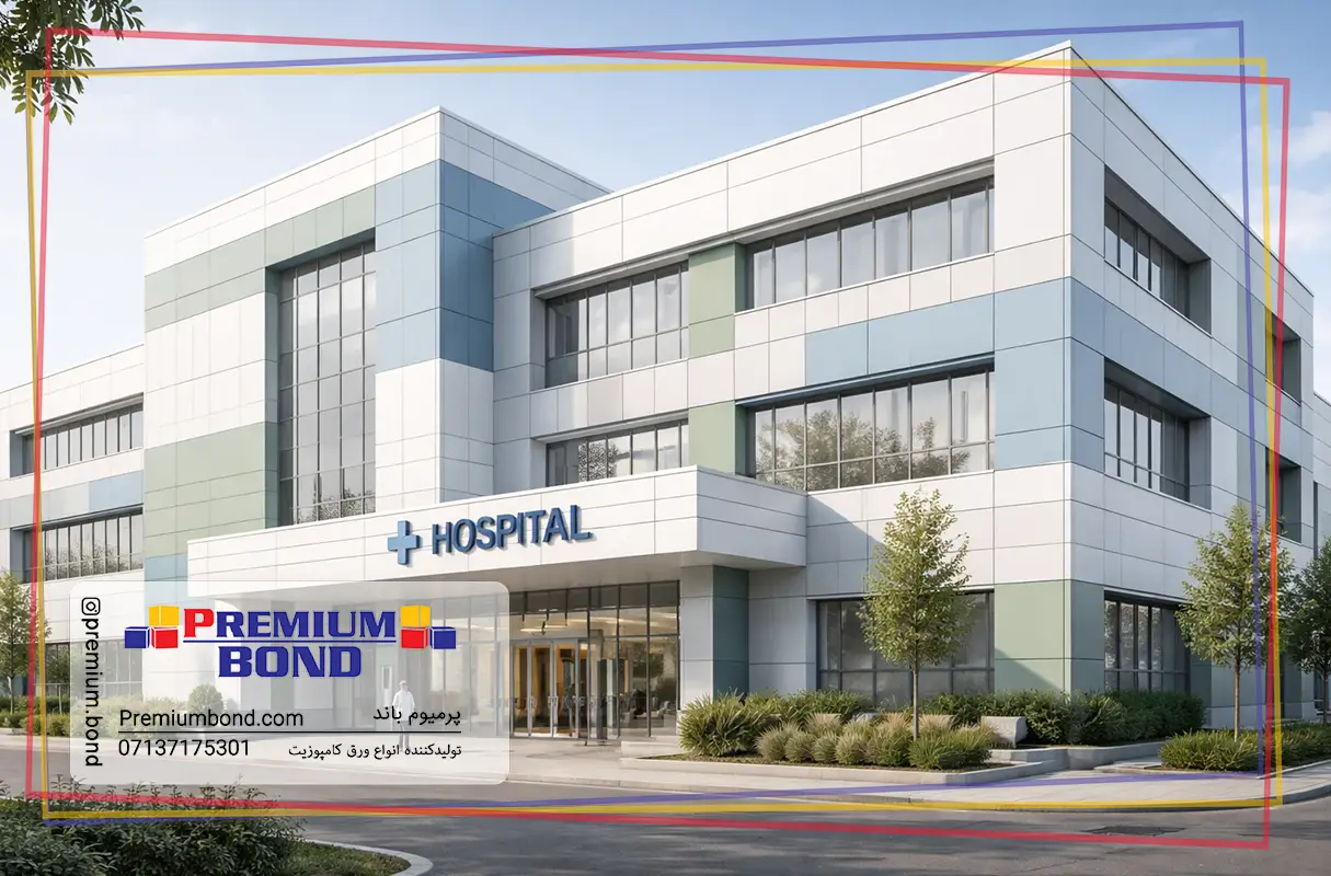 روانشناسی رنگ برای نمای کامپوزیت بیمارستان -پرمیوم باند
